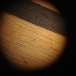 Magnified 10x the simulated wood grain more than resembles wood